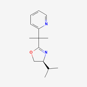 2-[1-[(4S)-4,5-Dihydro-4-(1-methylethyl)-2-oxazolyl]-1-methylethyl]pyridine