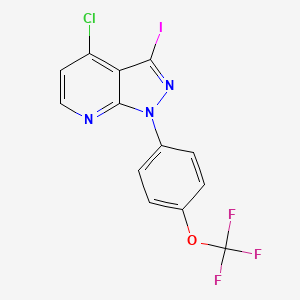 4-Chloro-3-iodo-1-(4-(trifluoromethoxy)phenyl)-1H-pyrazolo[3，4-b]pyridine