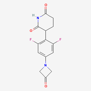 3-(2，6-Difluoro-4-(3-oxoazetidin-1-yl)phenyl)piperidine-2，6-dione