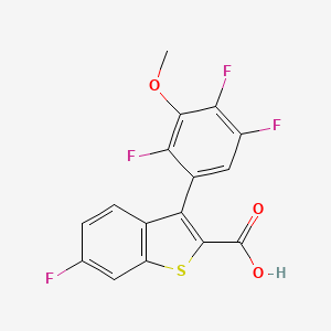 6-Fluoro-3-(2,4,5-trifluoro-3-methoxyphenyl)benzo[b]thiophene-2-carboxylic acid