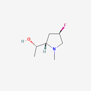 (S)-1-((2S,4R)-4-Fluoro-1-methylpyrrolidin-2-yl)ethan-1-ol