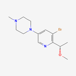(S)-1-(5-Bromo-6-(1-methoxyethyl)pyridin-3-yl)-4-methylpiperazine