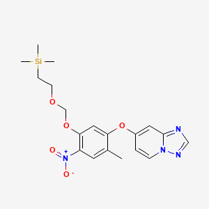 7-(2-Methyl-4-nitro-5-((2-(trimethylsilyl)ethoxy)methoxy)phenoxy)-[1,2,4]triazolo[1,5-a]pyridine