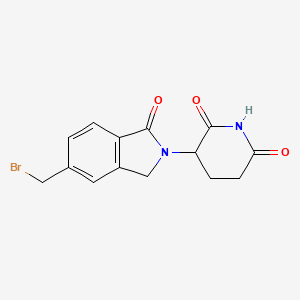 3-(5-(Bromomethyl)-1-oxoisoindolin-2-yl)piperidine-2,6-dione