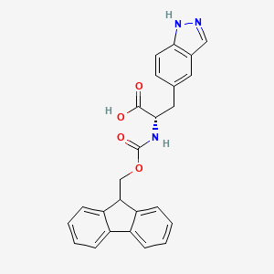 (S)-2-((((9H-Fluoren-9-yl)methoxy)carbonyl)amino)-3-(1H-indazol-5-yl)propanoic acid