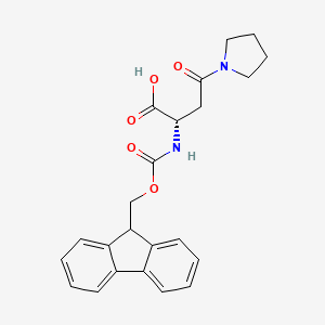 (S)-2-((((9H-Fluoren-9-yl)methoxy)carbonyl)amino)-4-oxo-4-(pyrrolidin-1-yl)butanoic acid