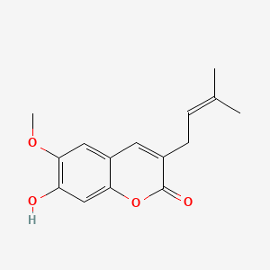 7-Hydroxy-6-methoxy-3-prenylcoumarin
