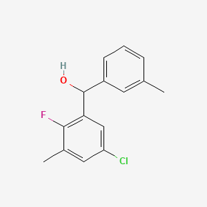 (5-chloro-2-fluoro-3-methylphenyl)(m-tolyl)methanol