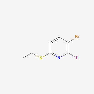 3-bromo-6-(ethylthio)-2-fluoropyridine