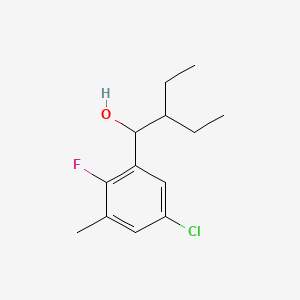 1-(5-chloro-2-fluoro-3-methylphenyl)-2-ethylbutan-1-ol
