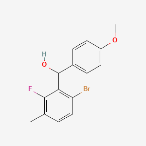 (6-bromo-2-fluoro-3-methylphenyl)(4-methoxyphenyl)methanol