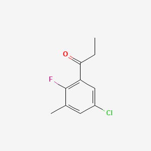 1-(5-chloro-2-fluoro-3-methylphenyl)propan-1-one