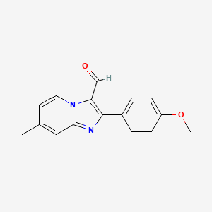 2-(4-Methoxyphenyl)-7-methylimidazo[1,2-a]pyridine-3-carbaldehyde