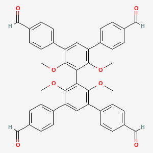 5'，5''-Bis(4-formylphenyl)-2'，2''，4'，6''-tetramethoxy-[1，1':3'，1'':3''，1'''-quaterphenyl]-4，4'''-dicarbaldehyde
