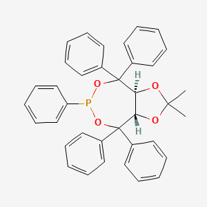 (3aS,8aS)-2,2-Dimethyl-4,4,6,8,8-pentaphenyltetrahydro-[1,3]dioxolo[4,5-e][1,3,2]dioxaphosphepine