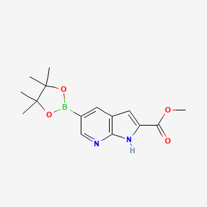 Methyl 5-(4,4,5,5-tetramethyl-1,3,2-dioxaborolan-2-yl)-1H-pyrrolo[2,3-b]pyridine-2-carboxylate