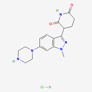 3-(1-Methyl-6-(piperazin-1-yl)-1H-indazol-3-yl)piperidine-2,6-dione hydrochloride