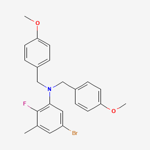5-Bromo-2-fluoro-N,N-bis(4-methoxybenzyl)-3-methylaniline