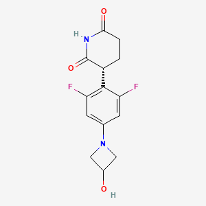 (R)-3-(2,6-Difluoro-4-(3-hydroxyazetidin-1-yl)phenyl)piperidine-2,6-dione