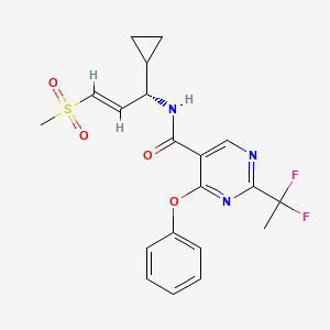 (S,E)-N-(1-Cyclopropyl-3-(methylsulfonyl)allyl)-2-(1,1-difluoroethyl)-4-phenoxypyrimidine-5-carboxamide
