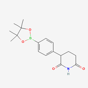 3-(4-(4,4,5,5-Tetramethyl-1,3,2-dioxaborolan-2-yl)phenyl)piperidine-2,6-dione