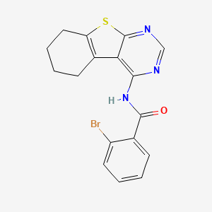 2-Bromo-N-(5,6,7,8-tetrahydrobenzo[4,5]thieno[2,3-d]pyrimidin-4-yl)benzamide