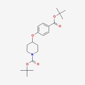 tert-Butyl 4-(4-(tert-butoxycarbonyl)phenoxy)piperidine-1-carboxylate