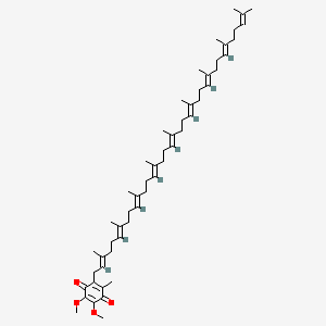 2,3-Dimethoxy-5-methyl-6-((2E,6E,10E,14E,18E,22E,26E,30E)-3,7,11,15,19,23,27,31,35-nonamethylhexatriaconta-2,6,10,14,18,22,26,30,34-nonaen-1-yl)cyclohexa-2,5-diene-1,4-dione