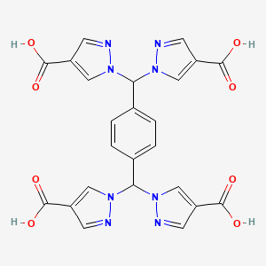 1，1'，1''，1'''-(1，4-Phenylenebis(methanetriyl))tetrakis(1H-pyrazole-4-carboxylic acid)