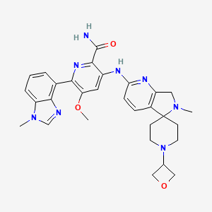 5-Methoxy-3-((6'-methyl-1-(oxetan-3-yl)-6'，7'-dihydrospiro[piperidine-4，5'-pyrrolo[3，4-b]pyridin]-2'-yl)amino)-6-(1-methyl-1H-benzo[d]imidazol-4-yl)picolinamide