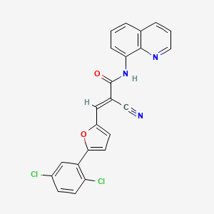 2-Cyano-3-(5-(2,5-dichlorophenyl)furan-2-yl)-N-(quinolin-8-yl)acrylamide