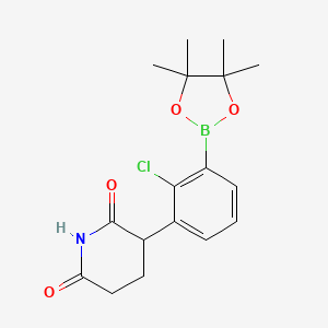 3-(2-Chloro-3-(4，4，5，5-tetramethyl-1，3，2-dioxaborolan-2-yl)phenyl)piperidine-2，6-dione