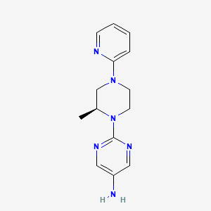 (S)-2-[2-Methyl-4-(pyridin-2-yl)piperazin-1-yl]pyrimidin-5-amine