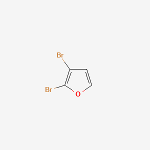 2,3-Dibromofuran, 97%, stab. with 0.5% calcium carbonate