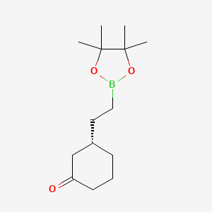 (R)-3-(2-(4，4，5，5-Tetramethyl-1，3，2-dioxaborolan-2-yl)ethyl)cyclohexan-1-one