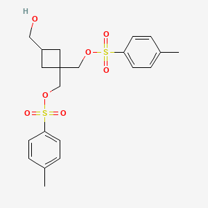 (3-(Hydroxymethyl)cyclobutane-1,1-diyl)bis(methylene) bis(4-methylbenzenesulfonate)