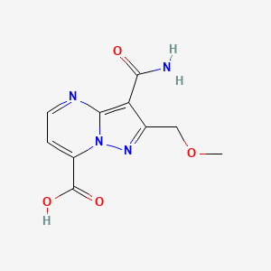 3-Carbamoyl-2-(methoxymethyl)pyrazolo[1，5-a]pyrimidine-7-carboxylic acid
