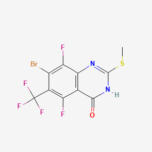 7-Bromo-5，8-difluoro-2-(methylthio)-6-(trifluoromethyl)quinazolin-4(1H)-one