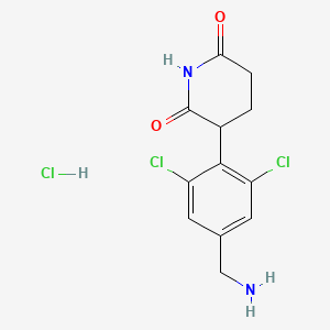 3-(4-(Aminomethyl)-2,6-dichlorophenyl)piperidine-2,6-dione hydrochloride