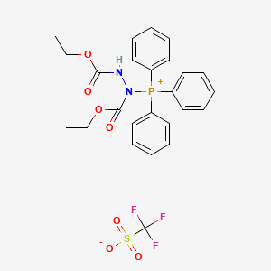 [1,2-Bis(ethoxycarbonyl)hydrazineyl]triphenylphosphonium Trifluoromethanesulfonate
