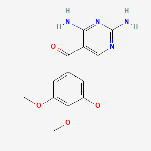 (2,4-Diaminopyrimidin-5-yl)(3,4,5-trimethoxyphenyl)methanone (Trimethoprim Impurity)