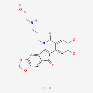 6-(3-((2-Hydroxyethyl)amino)propyl)-2,3-dimethoxy-5H-[1,3]dioxolo[4',5':5,6]indeno[1,2-c]isoquinoline-5,12(6H)-dione Hydrochloride
