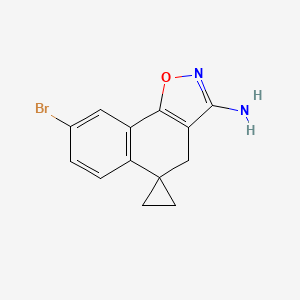 8'-Bromo-4'H-spiro[cyclopropane-1，5'-naphtho[2，1-d]isoxazol]-3'-amine