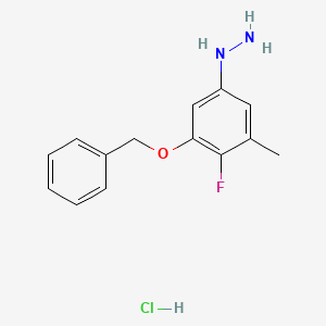 (3-(Benzyloxy)-4-fluoro-5-methylphenyl)hydrazine hydrochloride