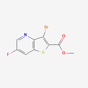 Methyl 3-bromo-6-fluorothieno[3，2-b]pyridine-2-carboxylate
