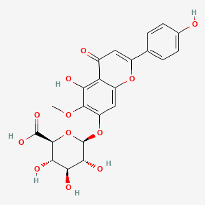 (2S,3S,4S,5R,6S)-3,4,5-Trihydroxy-6-((5-hydroxy-2-(4-hydroxyphenyl)-6-methoxy-4-oxo-4H-chromen-7-yl)oxy)tetrahydro-2H-pyran-2-carboxylic Acid