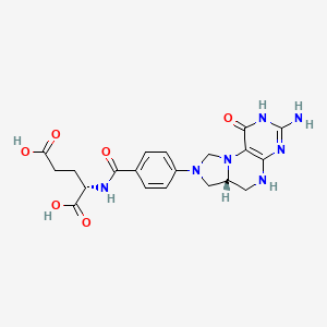 (S)-2-(4-((R)-3-Amino-1-oxo-5,6,6a,7-tetrahydroimidazo[1,5-f]pteridin-8(1H,4H,9H)-yl)benzamido)pentanedioic acid