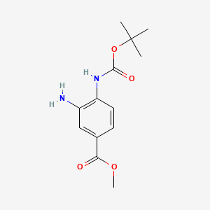 methyl3-amino-4-[(2-methylpropan-2-yl)oxycarbonylamino]benzoate