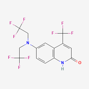 6-(Bis(2,2,2-trifluoroethyl)amino)-4-(trifluoromethyl)quinolin-2(1H)-one