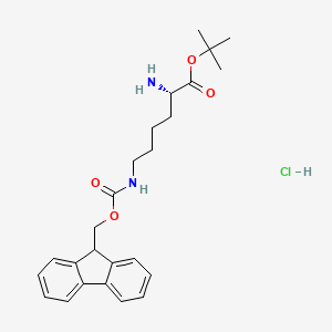 tert-Butyl (S)-6-(Fmoc-amino)-2-aminohexanoate Hydrochloride